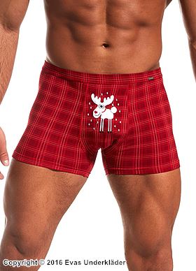 Boxershorts, reinsdyr, Juletema